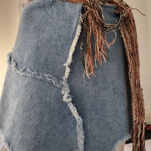Irregular jean skirt